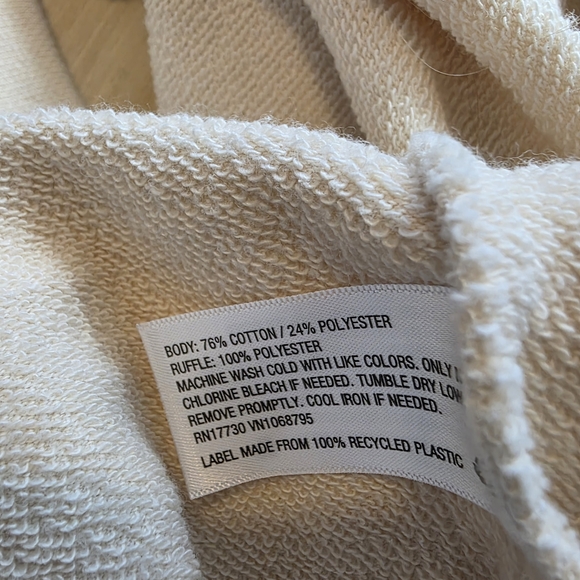 a new day Cream Ruffle Sleeve Sweatshirt - Picture 5 of 5